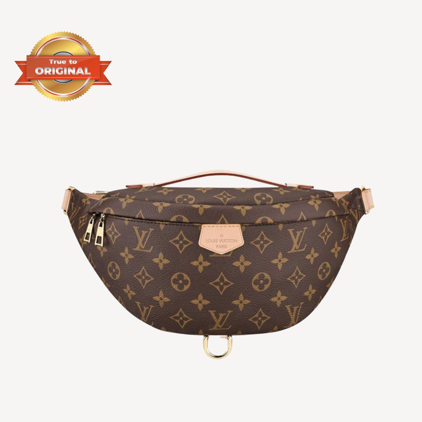 [True-to-ORIGINAL] Louis Vuitton Bumbag Monogram Canvas Brown For Women 14.5in/37cm